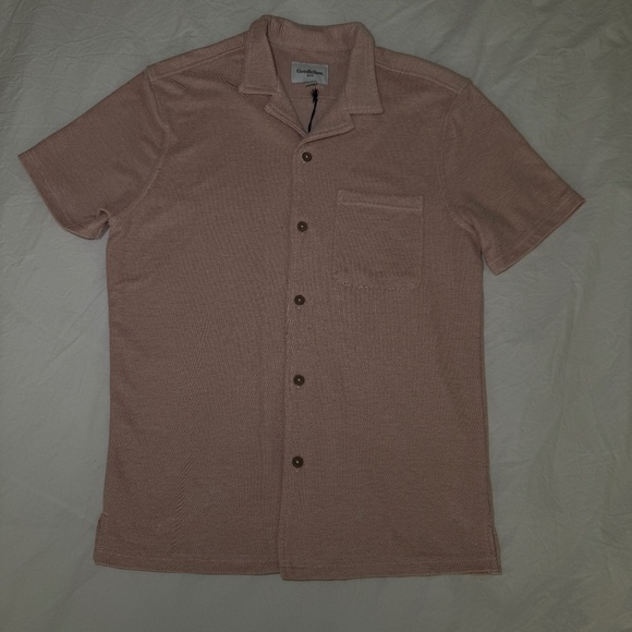 NWT Goodfellow Men's Short Sleeve Knit Button-Down Shirt - Size Small - Picture 2 of 10